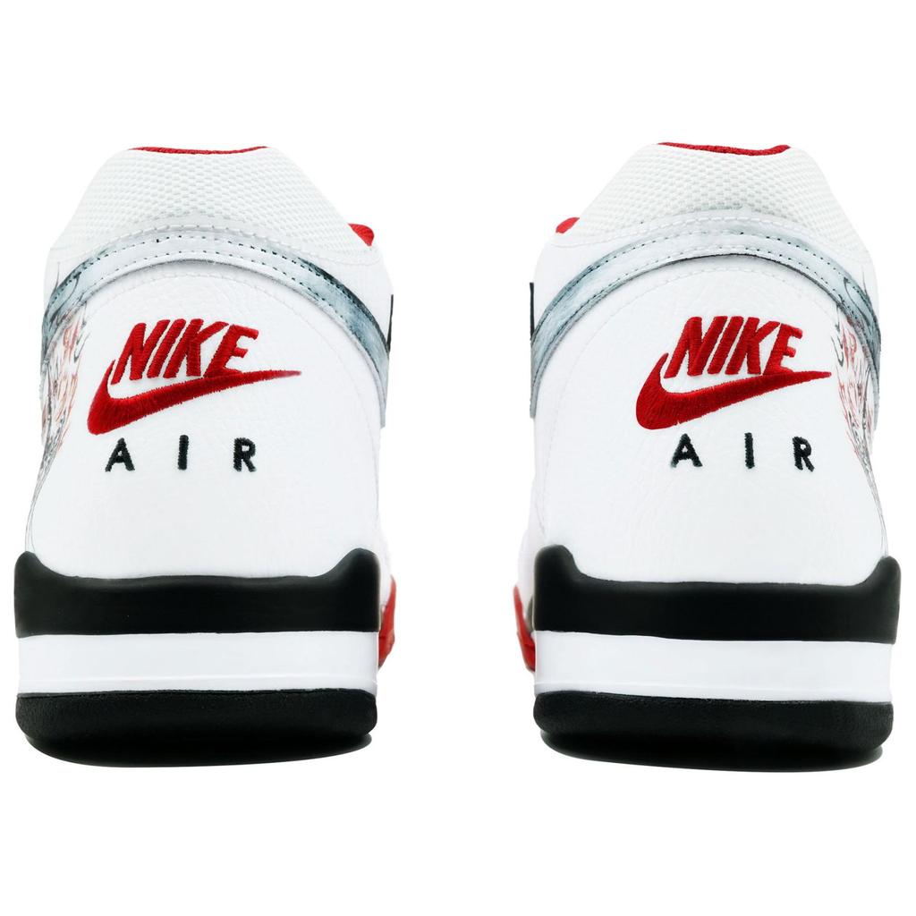 Nike Flight Legacy Daji, The Enchantress Of A Thousand Flowers High top Vintage Basketball Shoes Unisex Red Black White BQ4212-100(Team113-)