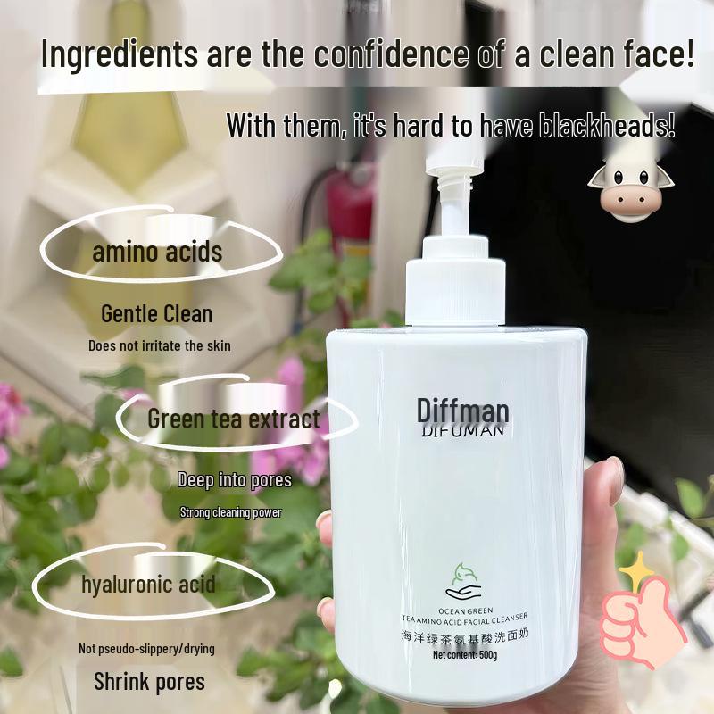 Diforman Marine Amino Acid Deep Cleanser - Gentle Oil Control, Non-Greasy Face Wash.