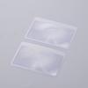 3X Magnifier Magnifying Lens Credit Card Loupe Wallet Pocket Plastic Magnifying Fresnel Read Transparent Magnifying Glass