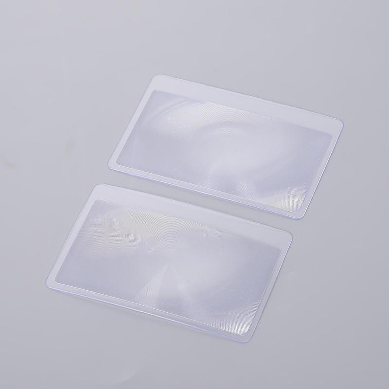 

3X Magnifier Magnifying Lens Credit Card Loupe Wallet Pocket Plastic Magnifying Fresnel Read Transparent Magnifying Glass 3X