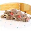 Cute Plush Bear Toy Hug Pillow With Prone Design Suitable For Childrens Gifts