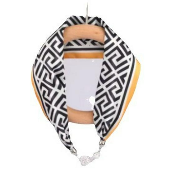 Damen Magnetverschluss Seidenschal - Modischer Nackenschutz für Frühling, Sommer und Herbst 2024