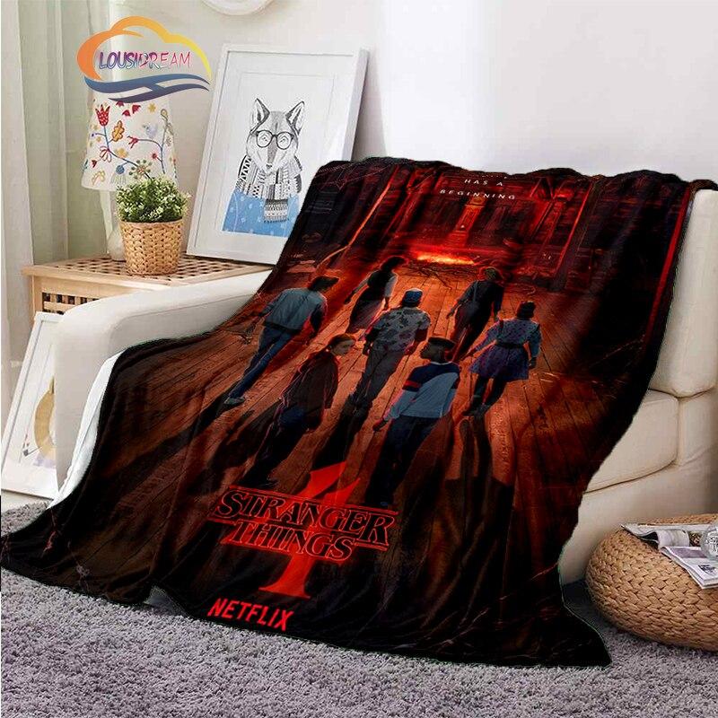 Stranger Things blanket 3D print Halloween Stranger Things blanket newest Popular Horror drama Sofa bed blanket Camping blanket