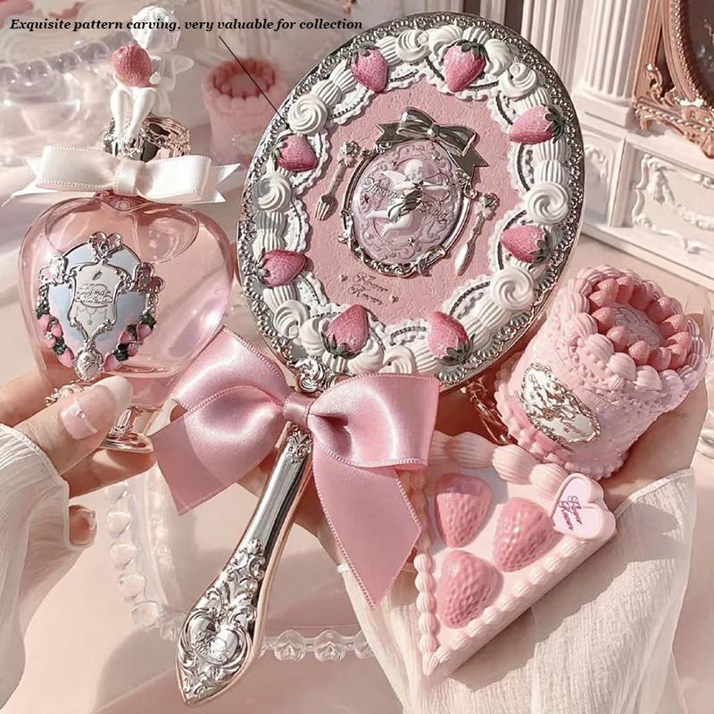 Flower Knowing Strawberry Cupid Hand Mirror Flowerknows Makeup Mirrors Vintage Mirror