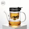 Hitzebeständige Glasteekanne 500/800 ml mit integriertem Teesieb – Tee-Trennung mit einem Tastendruck!
