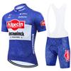 Alpecin Cycling Jersey Bib Shorts Set Men Women Quick Dry Bike Riding Outfit Performance Wear