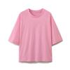 Fashion Style Spring Pure Color Minimalist Double-Sided Cloth Short Sleeve