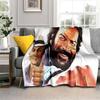 Bud Spencer Terence Hill Wurfdecke für Kinder Super Weiche Warme Decke für Reisebettwäsche Couch Sofa Bettdecke Geburtstagsgeschenke