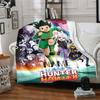 Hunter X Hunter Adventure Begins Throw Customizable Blanket Customize Your Name Comfortable Perfect For Sofa Couch Office Bed Picnics All Season Use