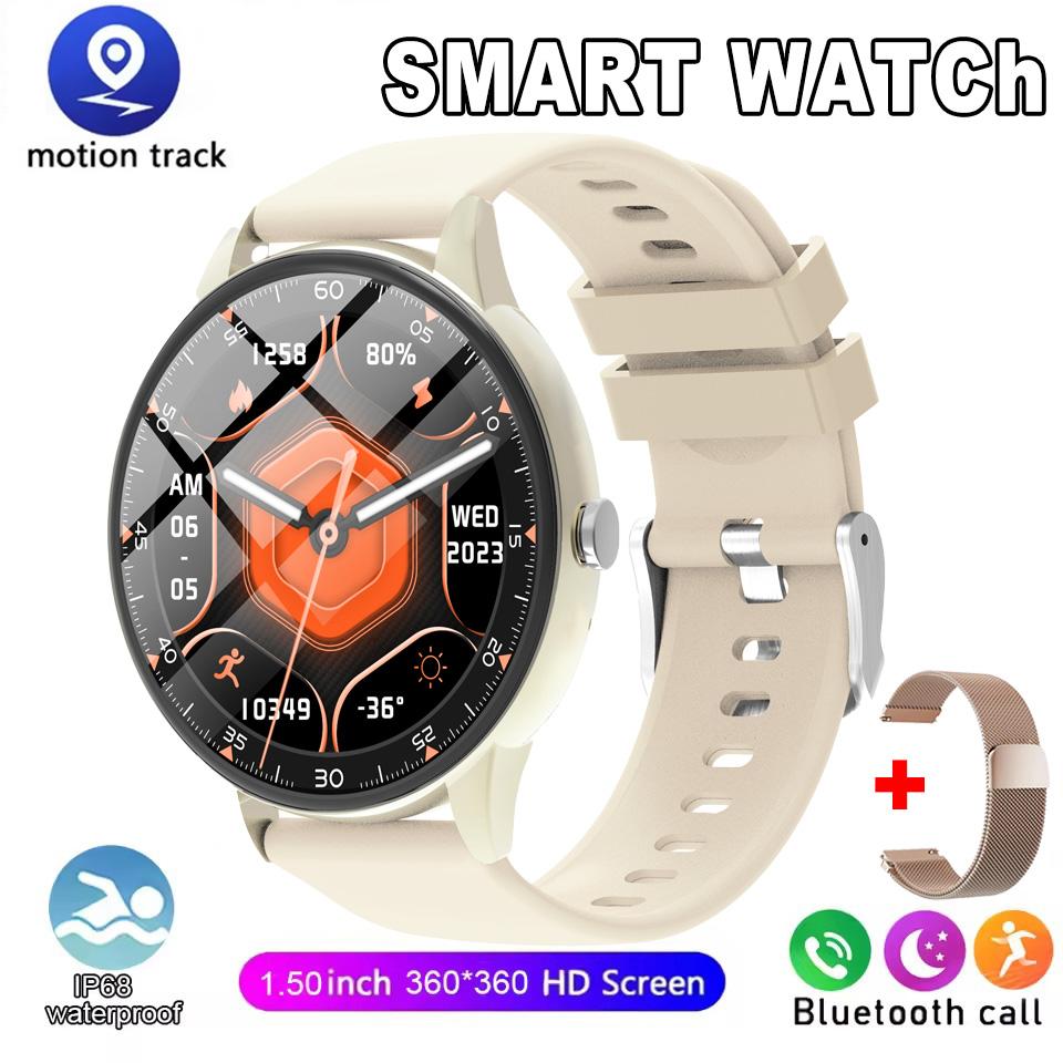 Smartwatch 1,50-Zoll HD-Bildschirm Bluetooth-Anruf Benachrichtigung IP68 Wasserdicht Multi-Sport-Modus Smartwatch Herren Damen