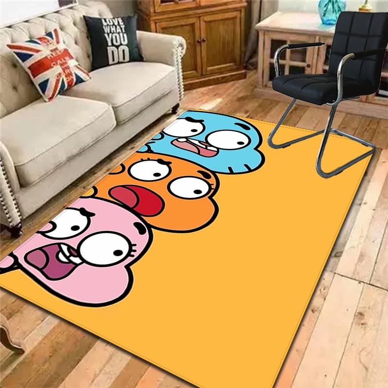 The Amazing World of Gumball Rug Floor Mat for Living Room or Bedroom Soft and Comfortable Carpet a Gift for Birthday and Holiday.SFF0917193