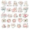 25-Piece Tea Party Cake & Flower Theme Photo Props for Birthday Decorations