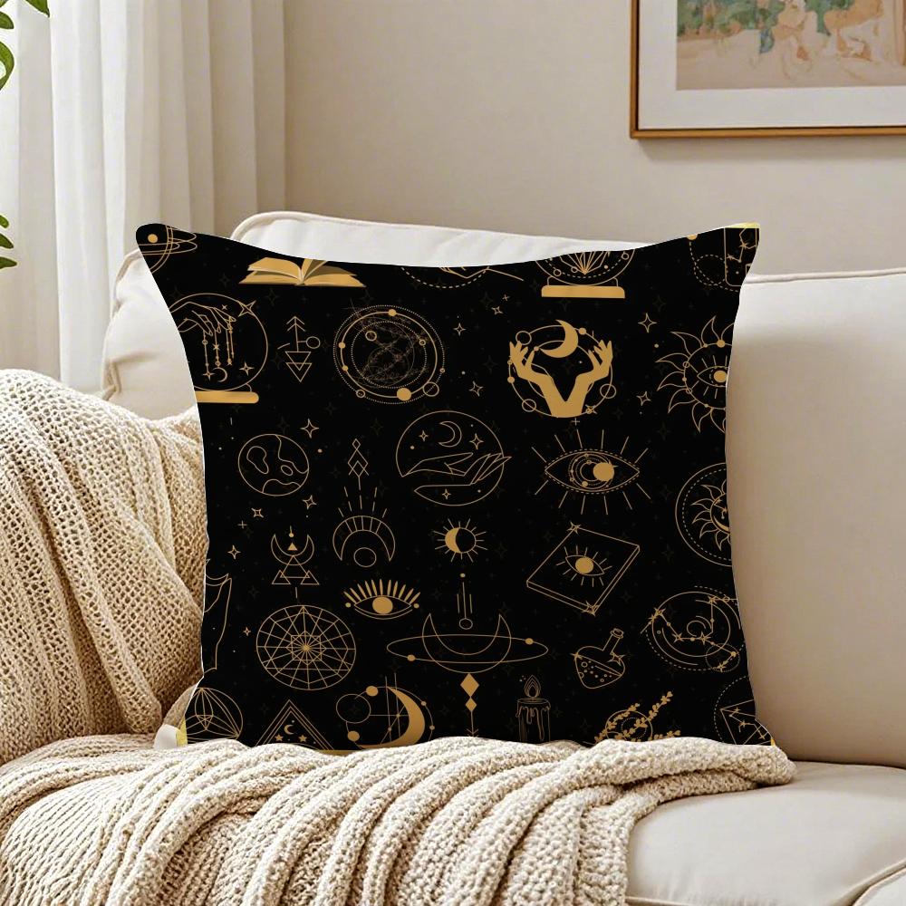 Traditional Eid Eid Symbol Print Cushion Cover Pillowcase Antidustmite living Room Sofa Decor Cushion Room