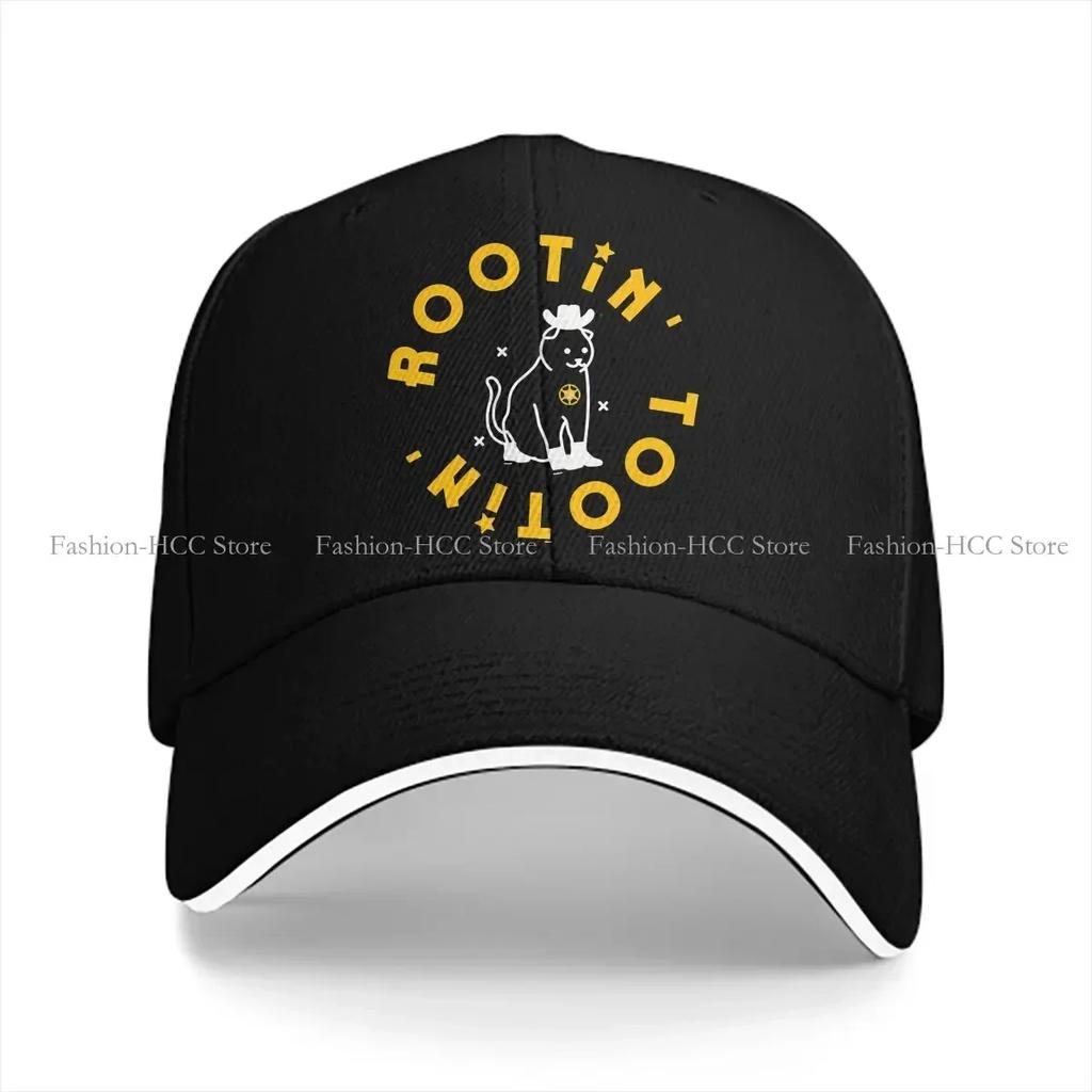 Cat In Boots And Cowboy Hat Baseball Cap Unisex Hats Women Visor Protection Snapback Rootin Tootin Caps