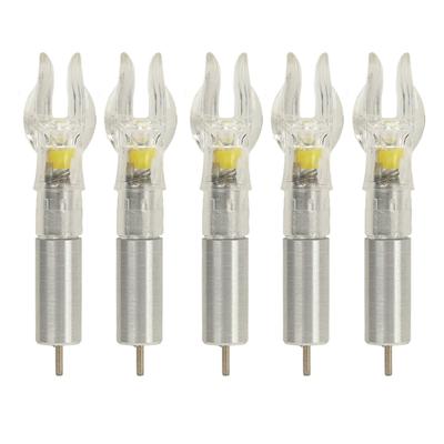 5PCS Nocks Iluminados LED Carcasa de Plástico Fácil Instalación para Flecha de Diámetro Interior de 6.2mm 0.24in
