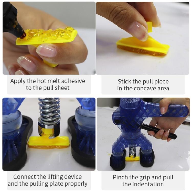 6Pcs Glues Pulling Pad Car Body Dents Removal Pulling Pad Paint Dents Repair Tool Glues Pullers Pad