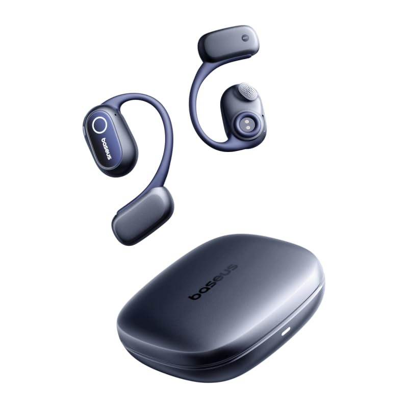 

VGP2025 Gold Award Baseus Eli 15i Fit Wireless Audio Large 16mm Up to 45 Hours of Fast IPX4 Water Ideal for Bluetooth App Winner Earbuds, Open-Ear,