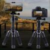 Adjustable Aluminum Alloy Camera Tripod With Quick Release Plate And Retractable Legs For Stable Shoot Flexible Angled
