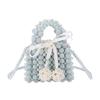 Acrylic Butterfly Knot Tote Bag With Pearl Weaving For Casual Daily Use