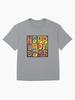 Oasiss Happy Monday’s 90s Britpop Manchester band Oversized T-Shirt
