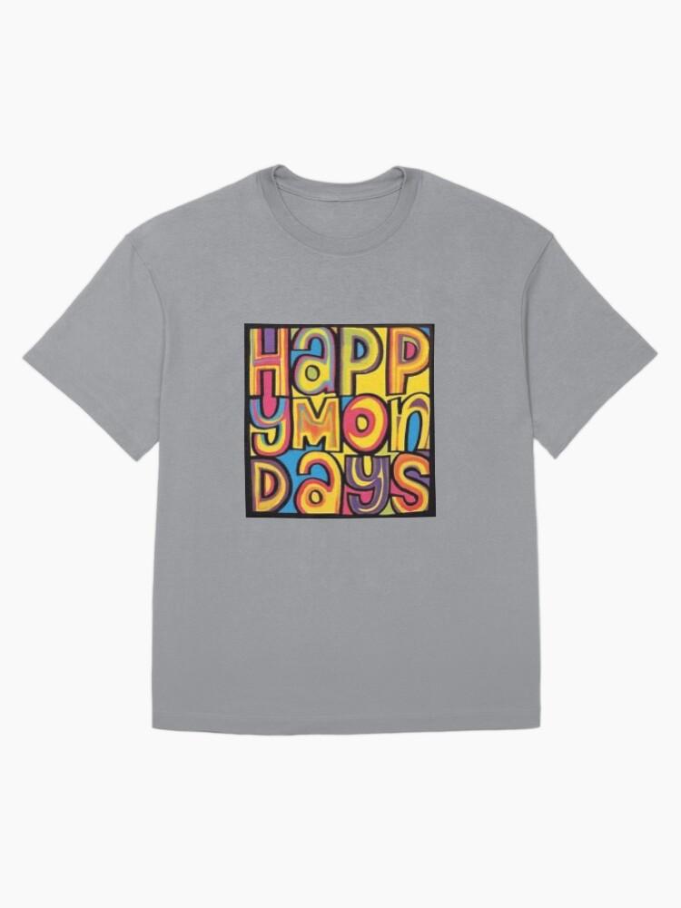 Oasiss Happy Monday’s 90s Britpop Manchester band Oversized T-Shirt
