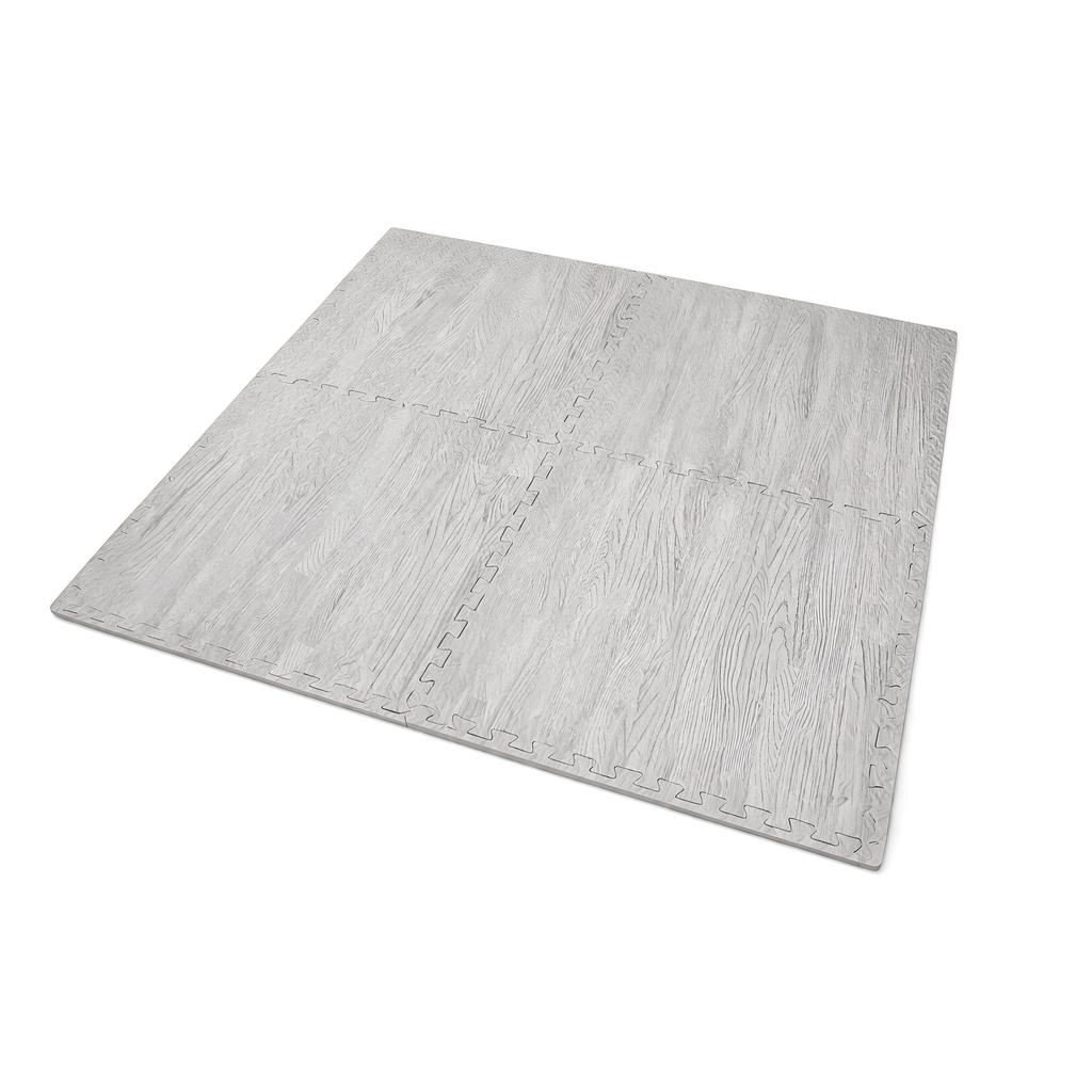 X-Star 4Pc Foam Mat 60X60Cm-Grey Wood
