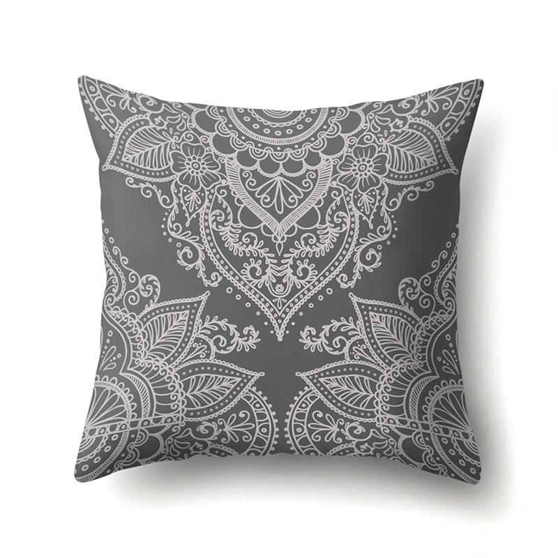 American Retro Ethnic Bohemian Polyester Pillow Case Car Decoration Home Printed Waist Rest Pillow Case