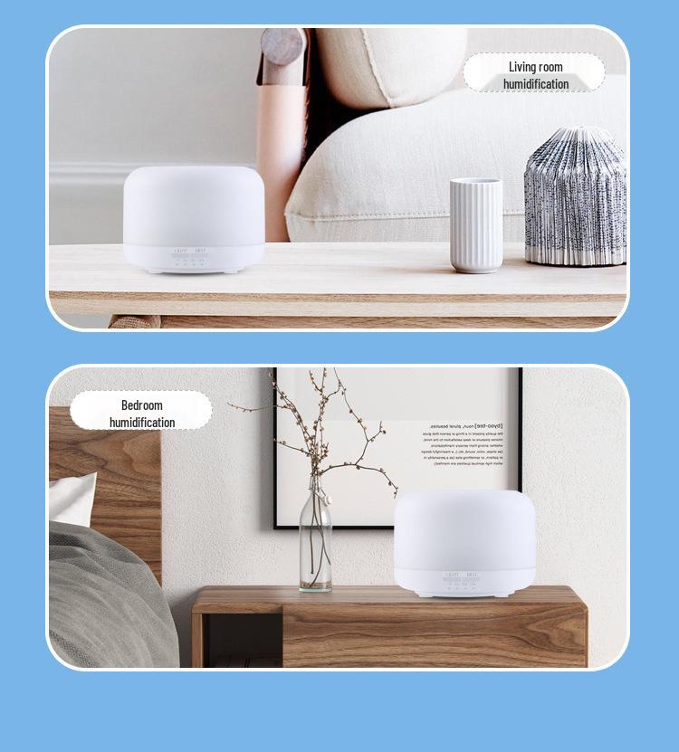 Silent Ultrasonic Aromatherapy Diffuser Night Light for Bedroom