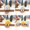 Plush Toast Bread Character Stuffed Doll Keychain For Bookbags And Collectors
