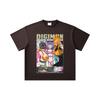 260 GSM Double Yarn 32 Count 100% Cotton Digimon V6 Waifus Print Unisex Heavy Cotton T Shirt