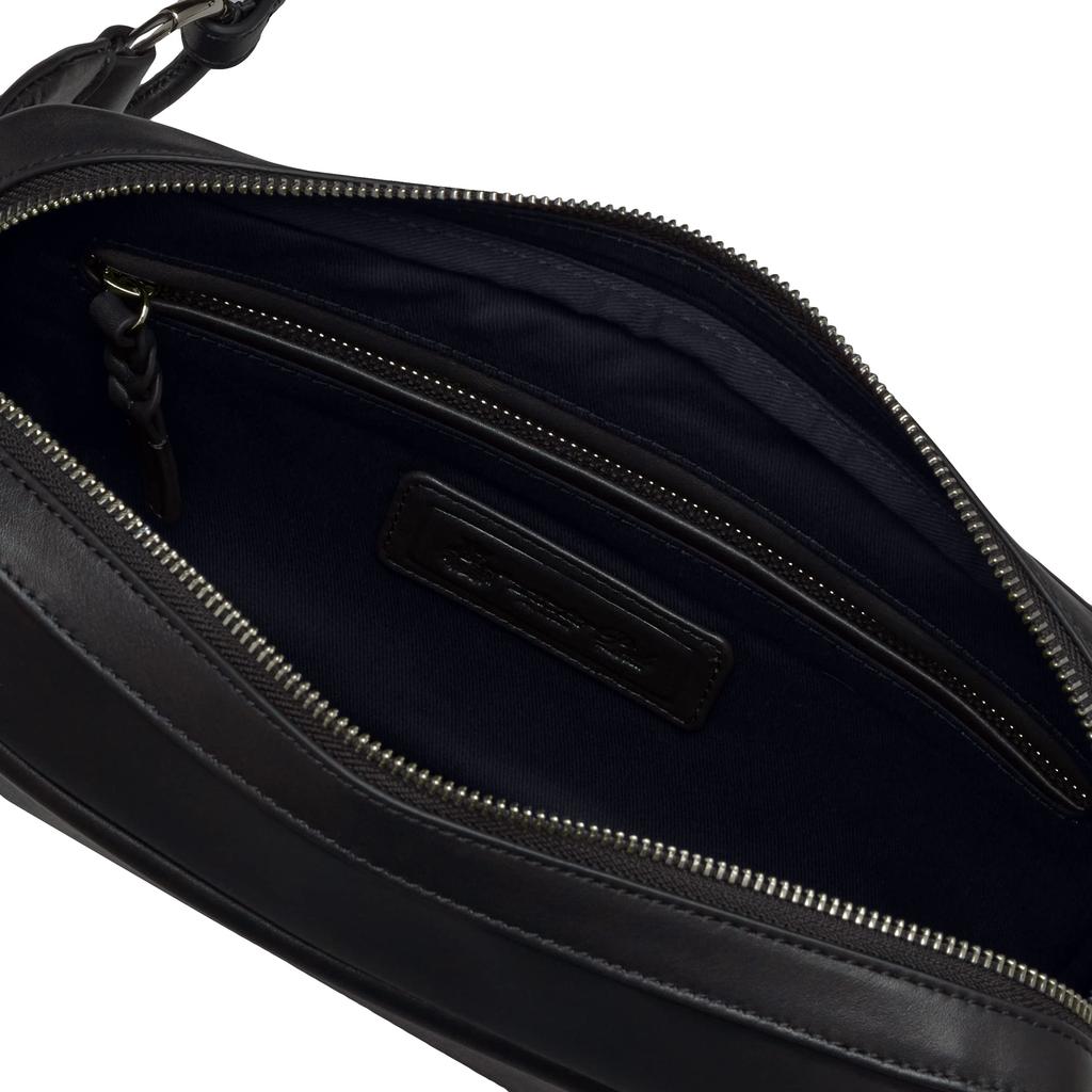 P.I.D. Water-Repellent Leather Body Bag PAZ104 Black