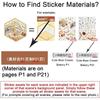 1 Set DIY 3D Sticker Szenen Sammelalbum Für Erwachsene Stressabbau Zeitvertreib