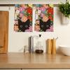 Lovely Cats Pattern Kitchen Towel Soft Microfiber Fabric Cleaning Rag Home Decoration Accessory