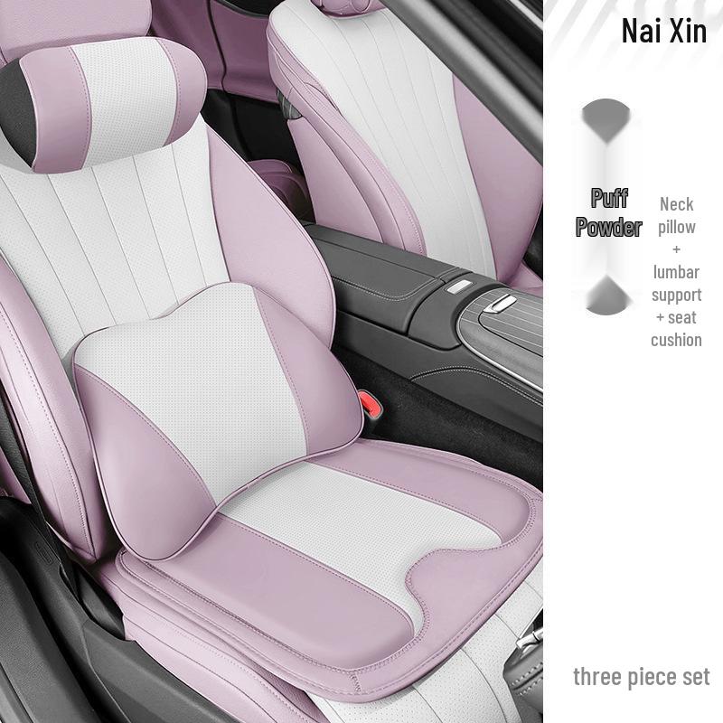 Compatible Headrest and Lumbar Support Cushion for BYD Seagull, Seal, Dolphin, Yuan PLUS Cars
