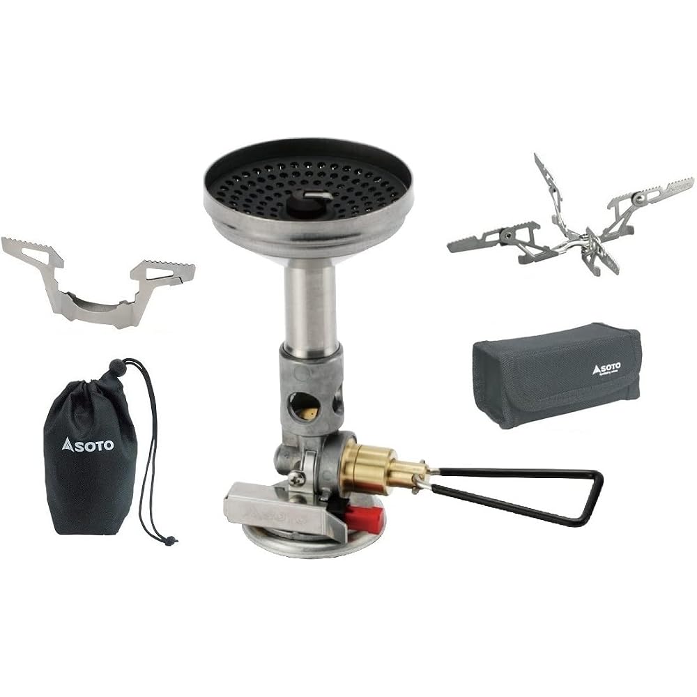 SOTO Windmaster SOD-310 Micro Regulator Stove with 4 Pot Supports and Hard Case