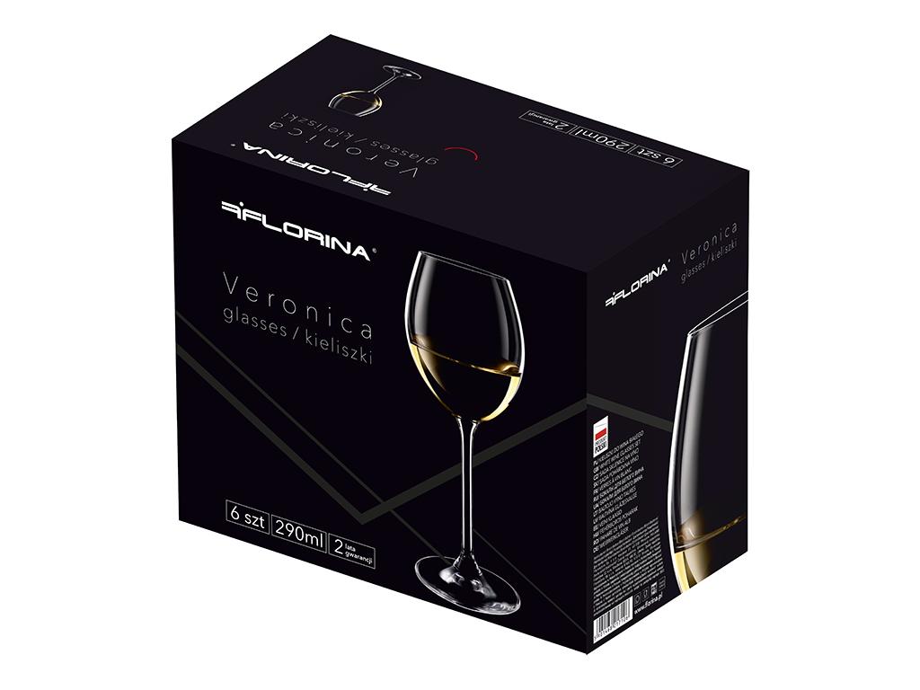 Kieliszki Do Wina Białego Veronica 290Ml 6Szt -Kro