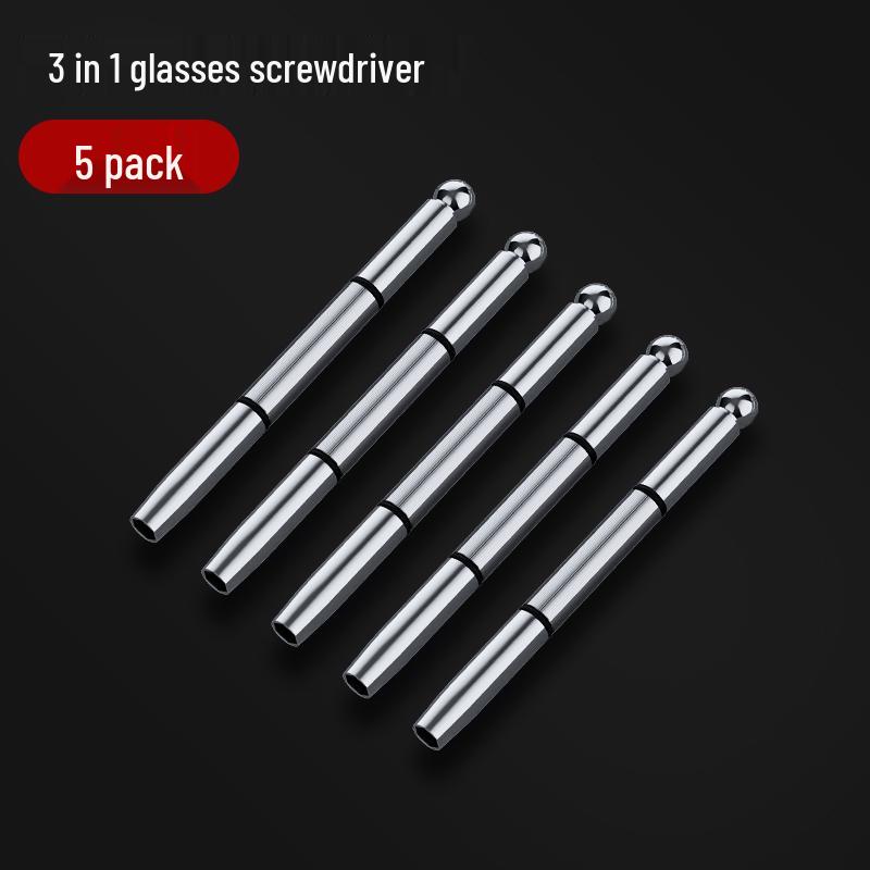 Eyeglass Repair Tool Set: Flathead, Phillips, Hex Key, Screws & Accessories
