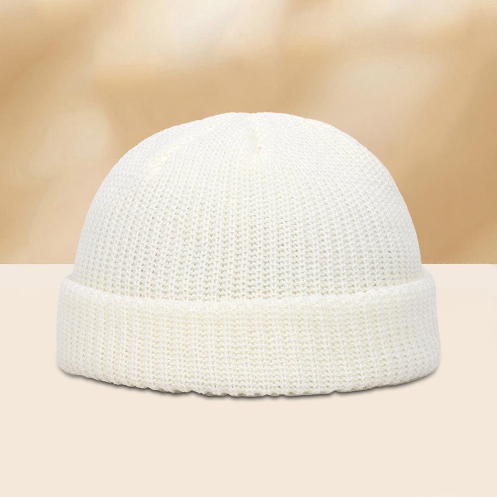 Autumn and Winter Solid Color Versatile Knitted Hat for Men and Women Ear Protection, Suitable for Outdoor Sports and Warmth