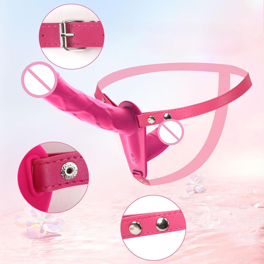 Wearable Double Vibrators Strap On Dildo Panties for Lesbian G Spot Massager Couples Adult Sex Toys