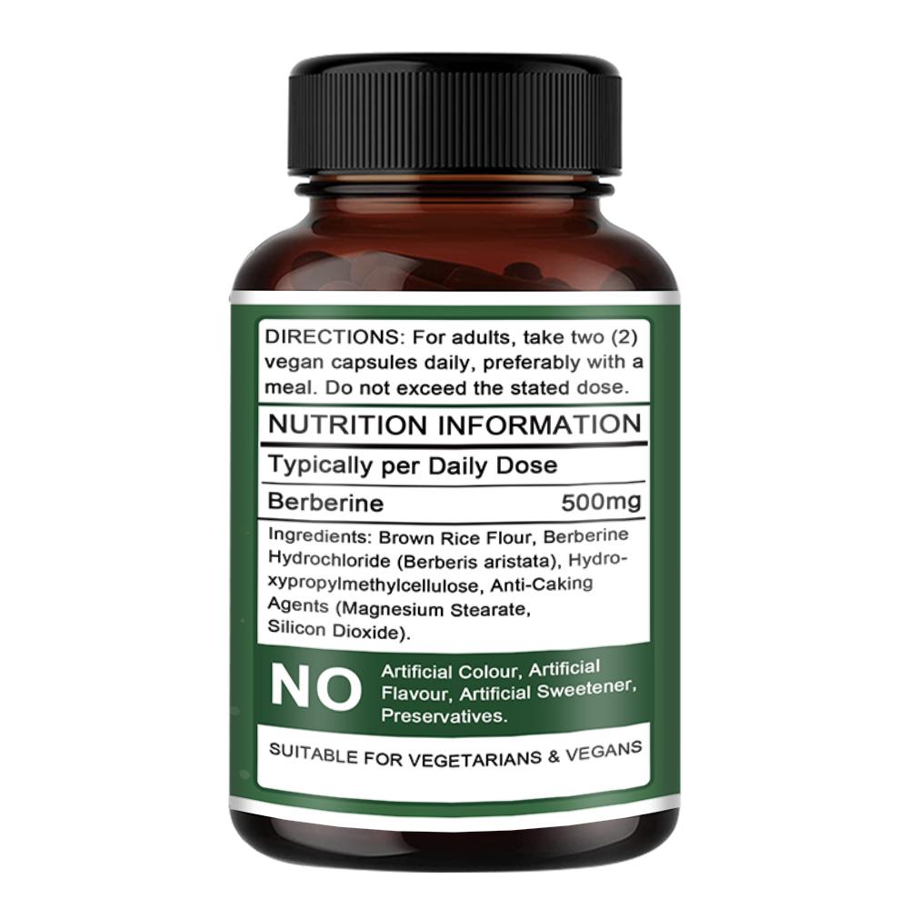 Berberine 500mg 120 Capsules Dietary Supplement
