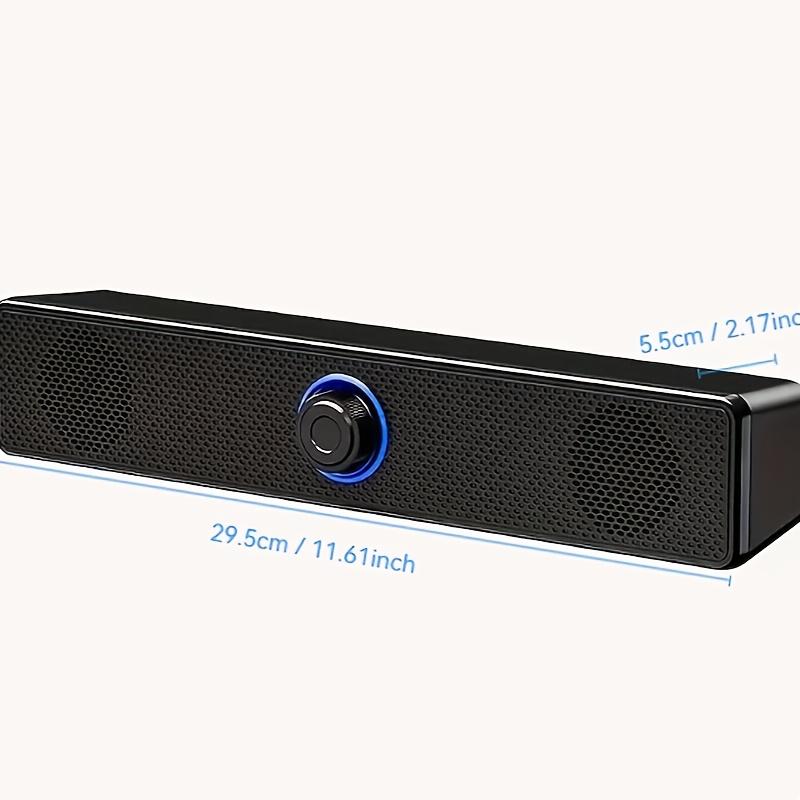 Dual Speaker Computer Desktop Stereo Bluetooth USB Powered Speakers with Deep Bass