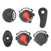 1Pair Motorcycle Helmet Fixed Buckle Rotate Switch Buckle Mirror Holder Lens Base Helmet Lens Button Replacement Helmets Screws