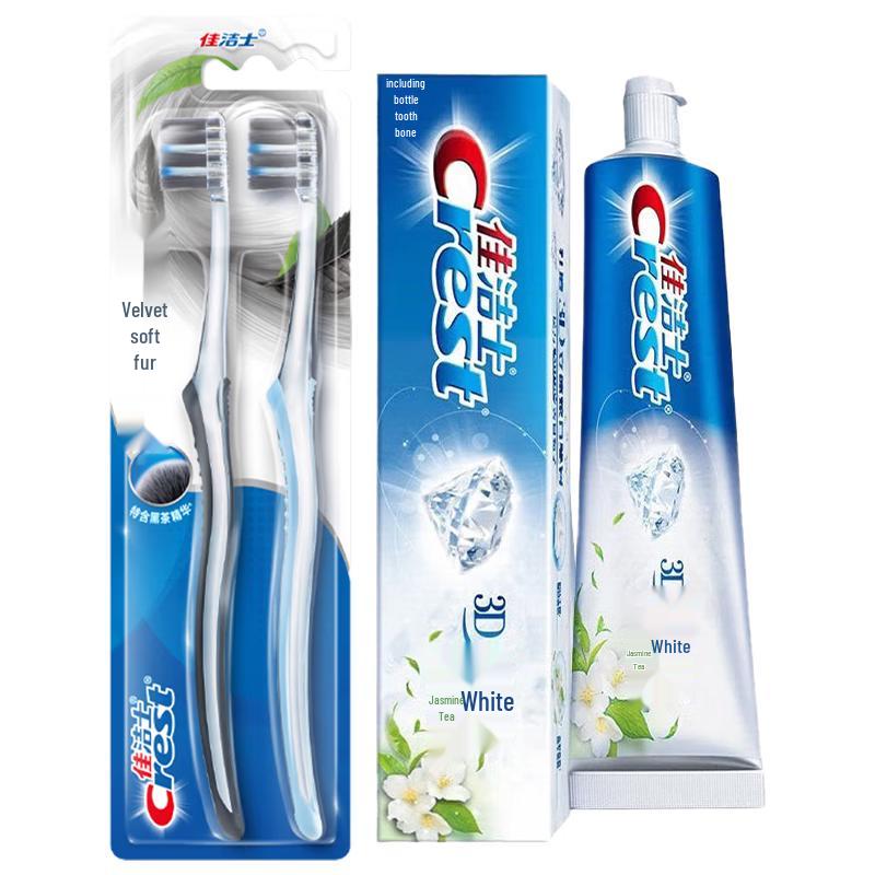 Crest Gum Care Toothbrush & 3D White Toothpaste Set