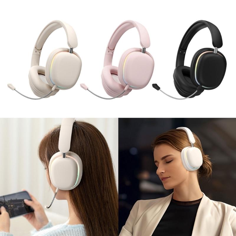 Bluetooth-compatible Headphones Wireless Bluetooth-compatible Foldable Headphones Over Ear for Travel Cellphone PC