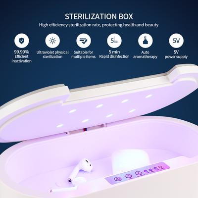 UV-Nagelmaniküre Make-up-Werkzeug Sterilisator Desinfektionsbox Ultraviolettes Licht Desinfektion Aromatherapiegerät für Schmuck Brillen