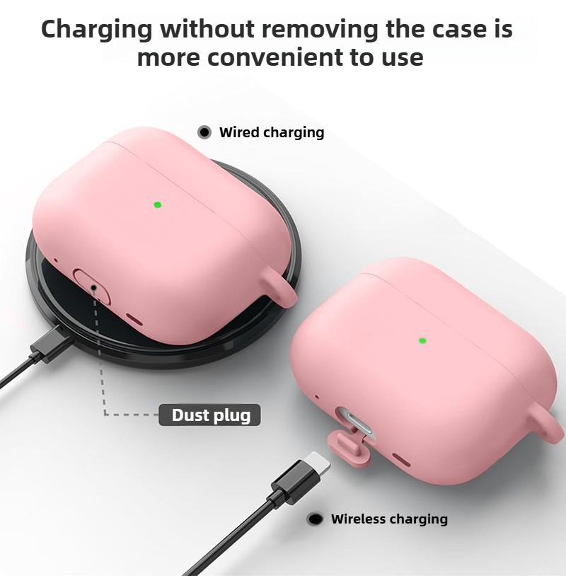 Candy Color Silicone Soft Case Protect Earphone For Airpods Pro 3 2025 Anti-lost Hand Strap+All Inclusive Cover w/ Cleaning Kit