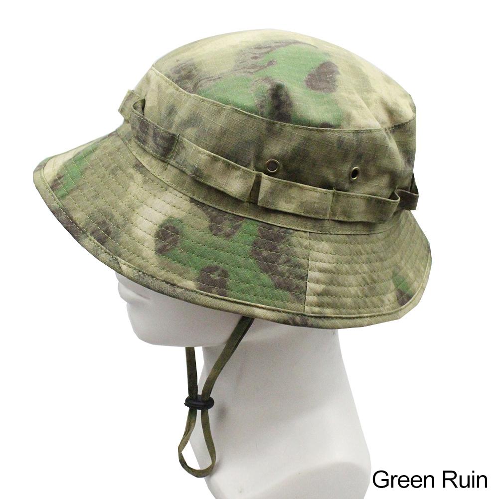 Chapeaux Boonie Camouflage Chapeau Bob d'Été Hommes Femmes Chapeau Plat Mode Chapeaux de Chasse Randonnée Pêche Escalade Extérieur