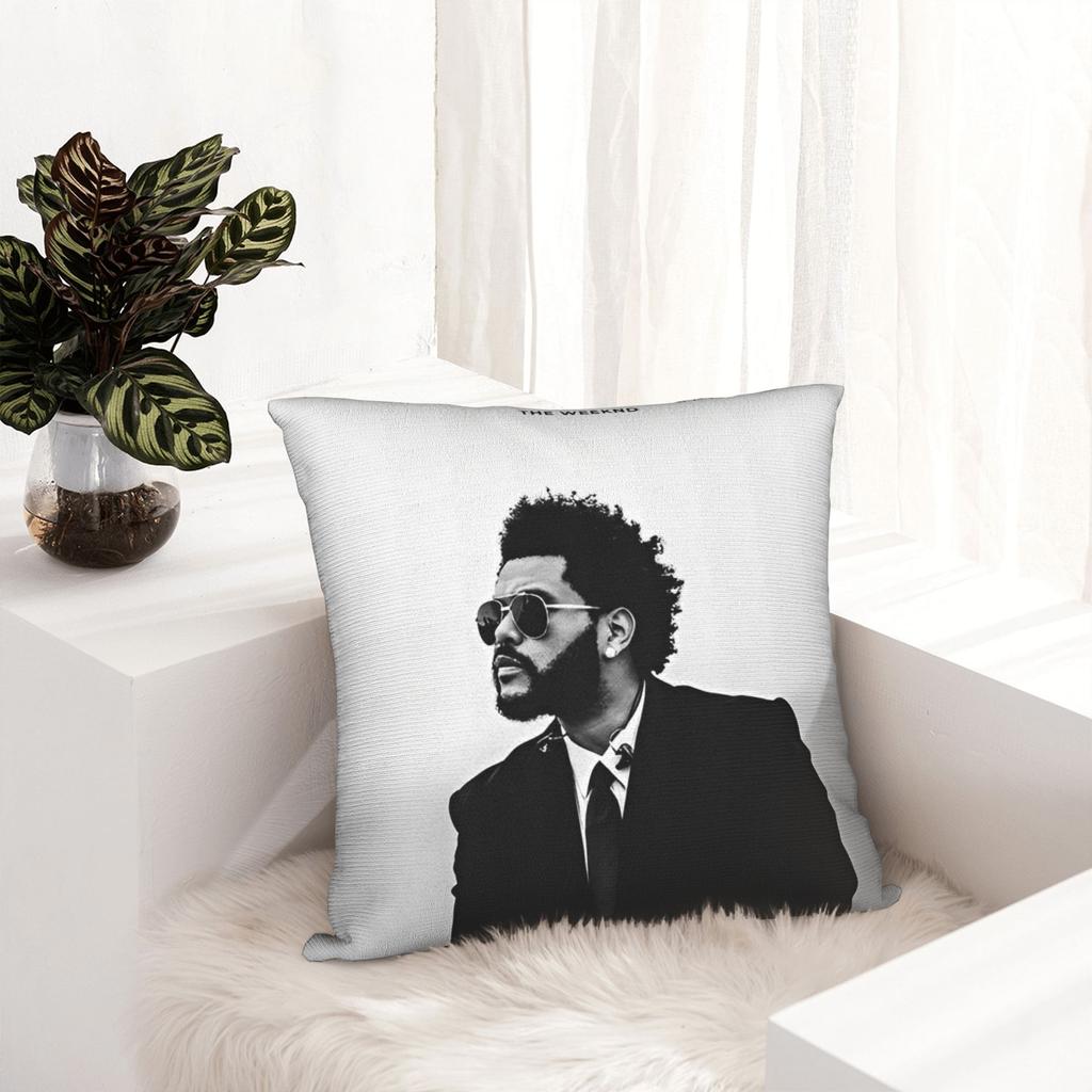 The Weeknd Pop Singer Pillowcase Printing Polyester Cushion Cover Decorations Pillow Case Cover Home Square 18''