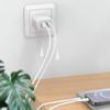 Двойное быстрое зарядное устройство PD USB Type C 40 Вт Адаптер питания с быстрой зарядкой для iPhone 16 15 14 13 iPad iPod Зарядное устройство USB C Кабель USB Type C