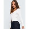 Women S V Neck Long Sleeve Ribbed Button Front Cardigan